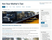 Tablet Screenshot of notyourmotherstaxi.com